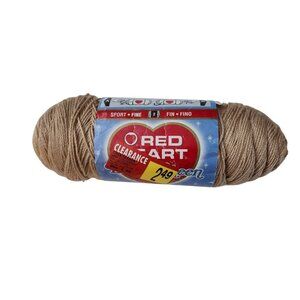 Red Heart Super Saver Yarn 4 oz Tan 0332 Acrylic Made In USA Fine Weight